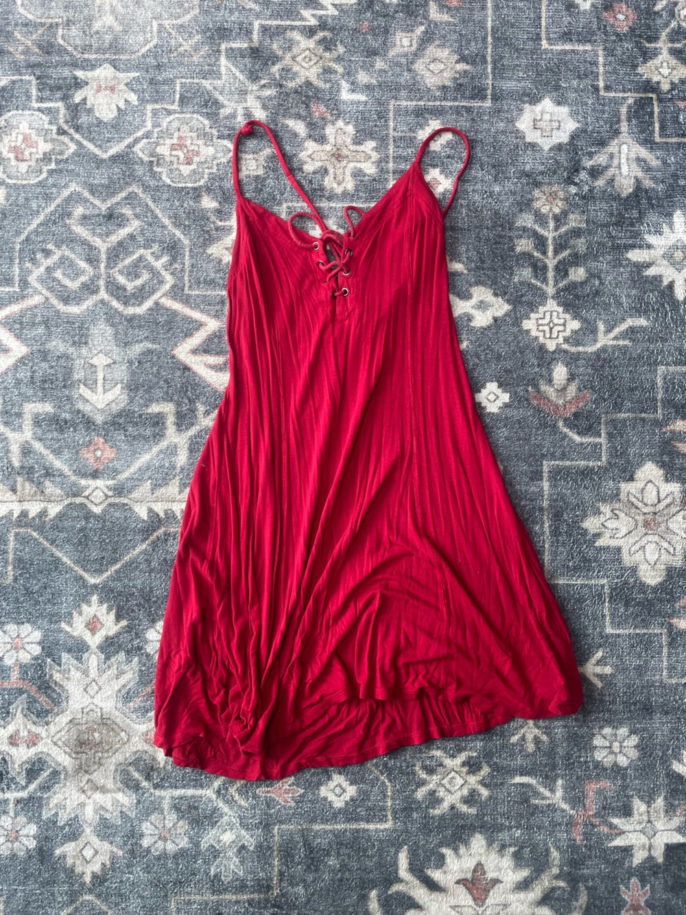 silence + noise Red Knit Dress